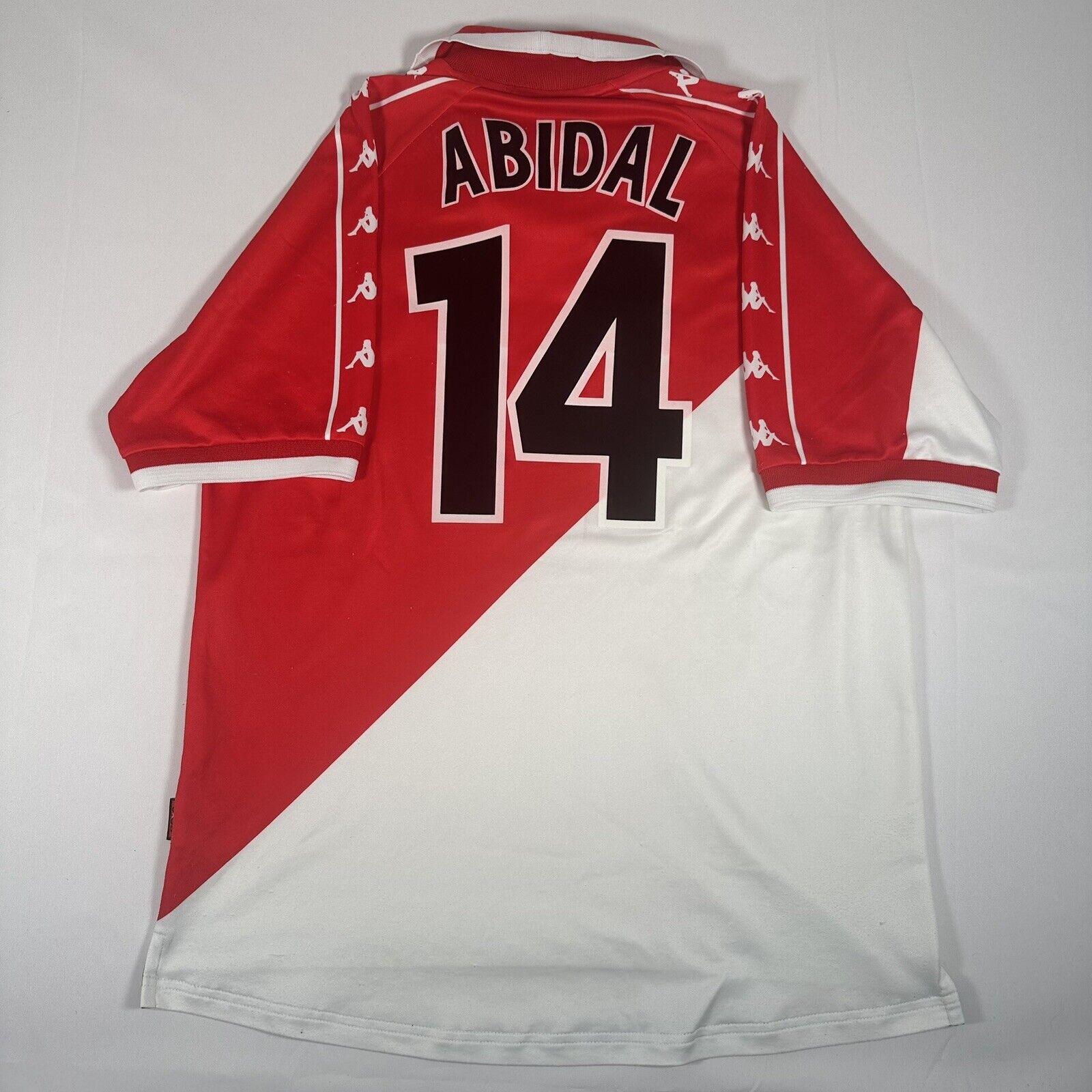 abidal 14 as monaco 2000 2001 home football shirt men s xl3