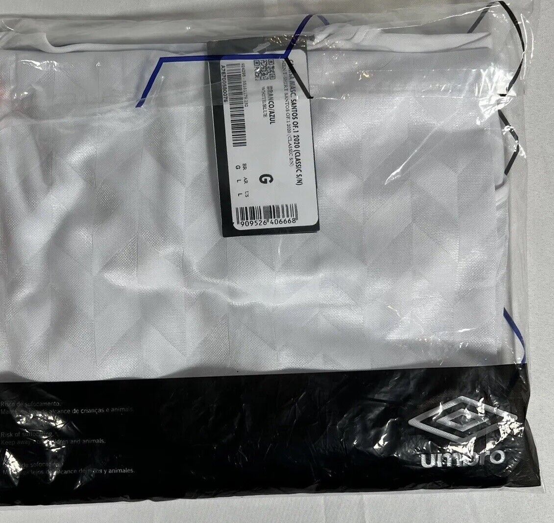 santos 2020 2021 home football shirt men s large bnwt3
