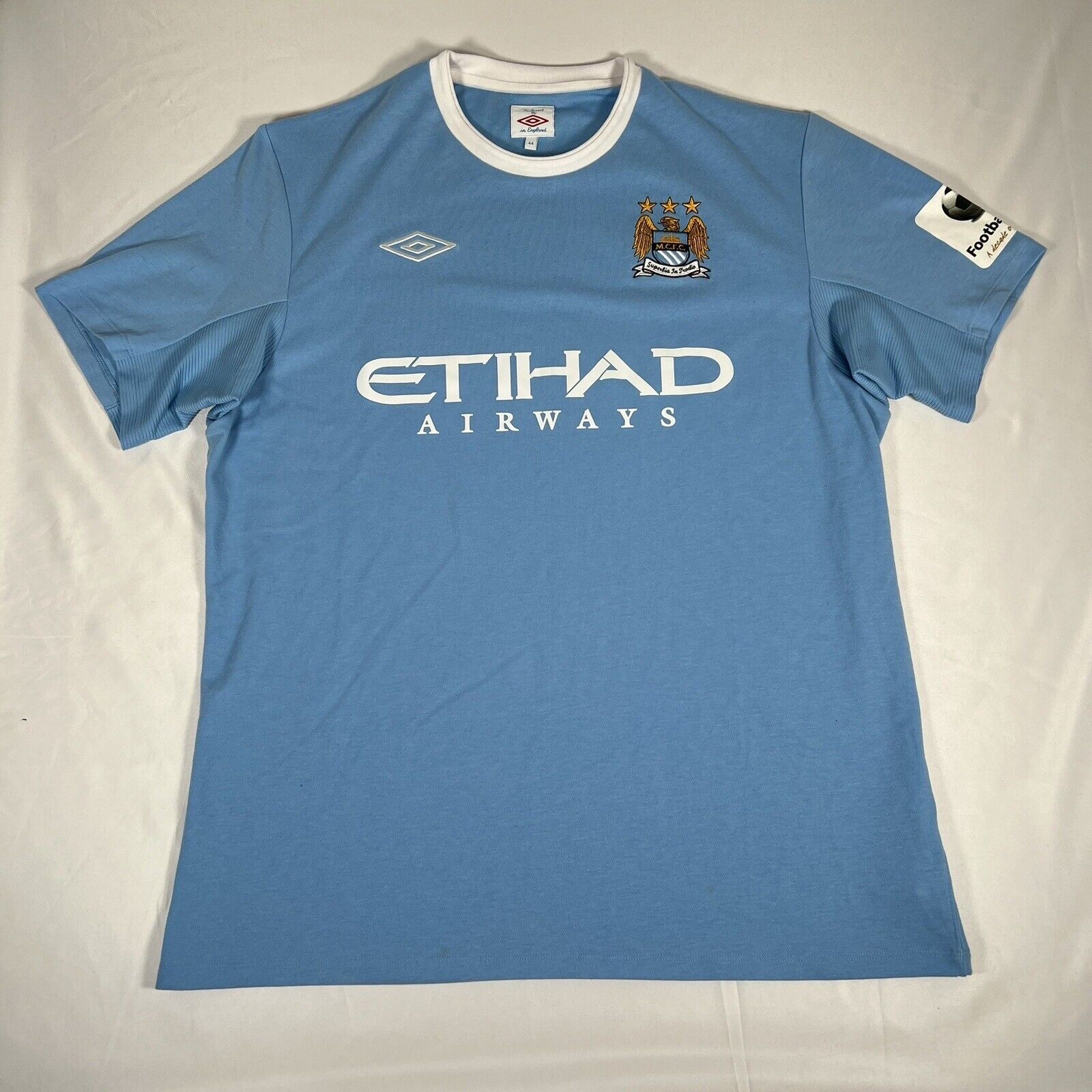 manchester city 2009 2010 home football shirt men s xl2