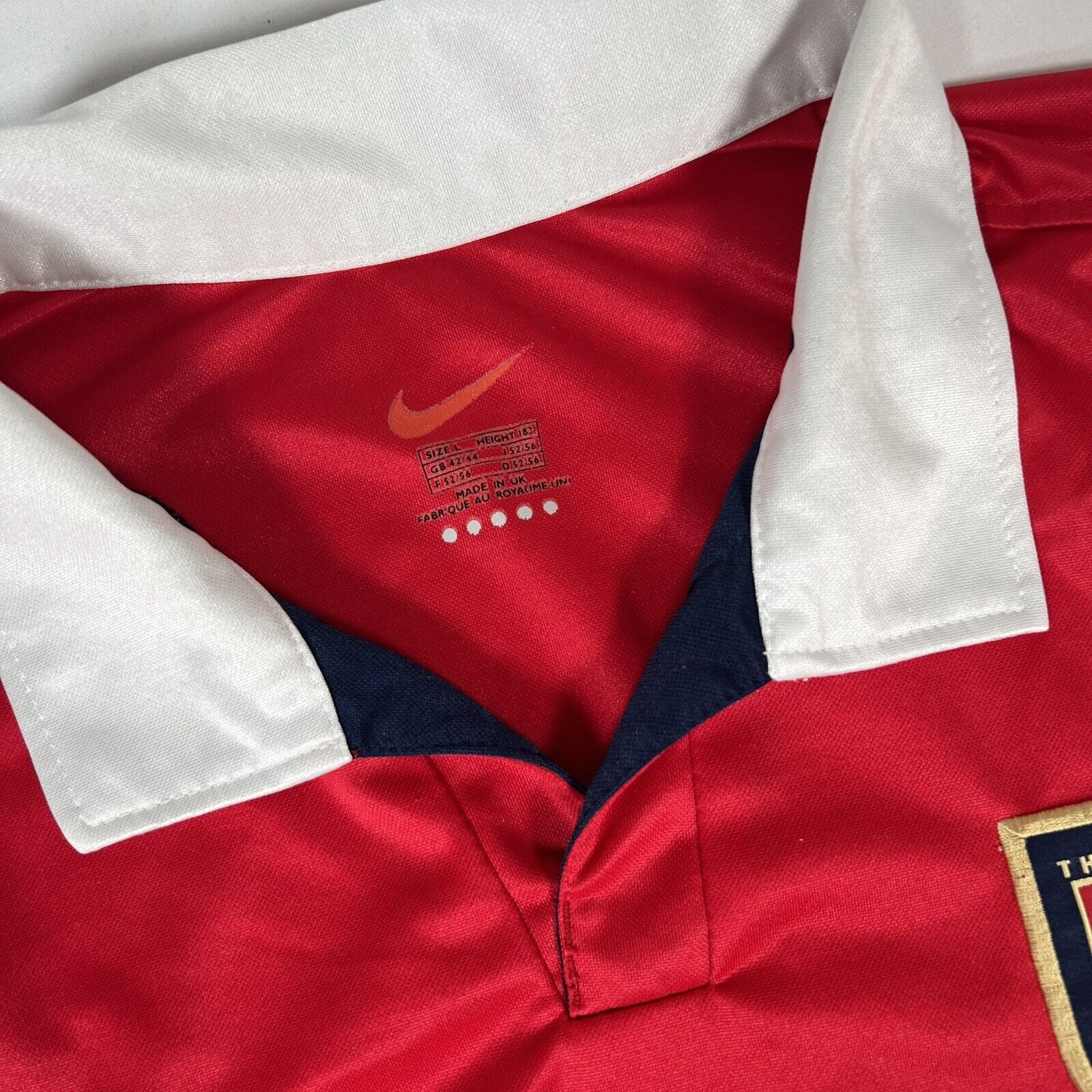 arsenal 1999 2000 home football shirt men s large5