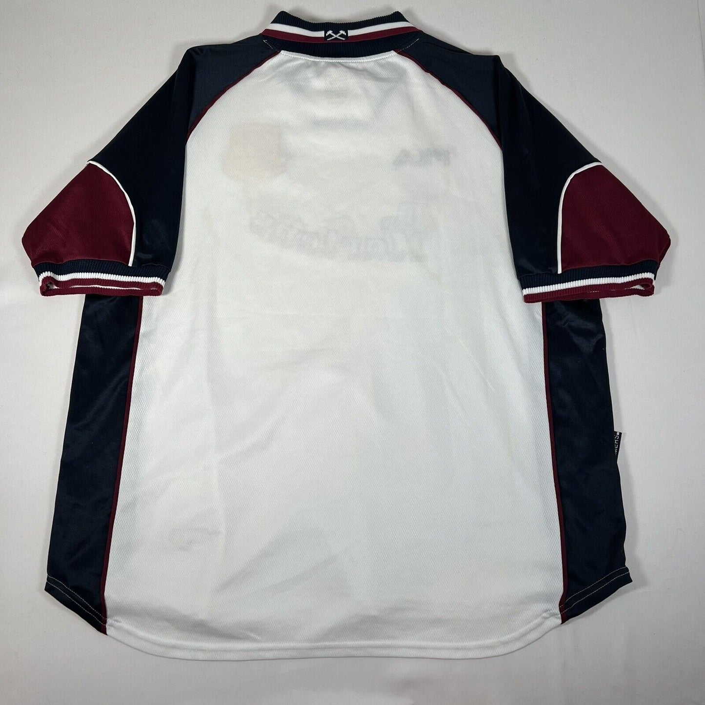 west ham united 1999 2000 2001 away football shirt men s xxl 13
