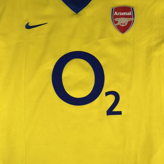 Arsenal 2002/2003/2004 Away Football Shirt Long Sleeve Large - Football Shirt Kingdom