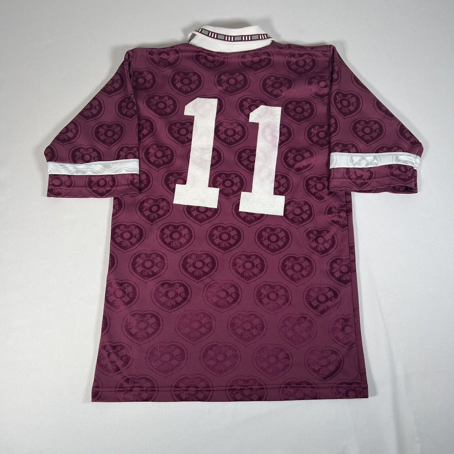 #11 Hearts Heart Of Midlothian 1992/1993 Home Football Shirt Small