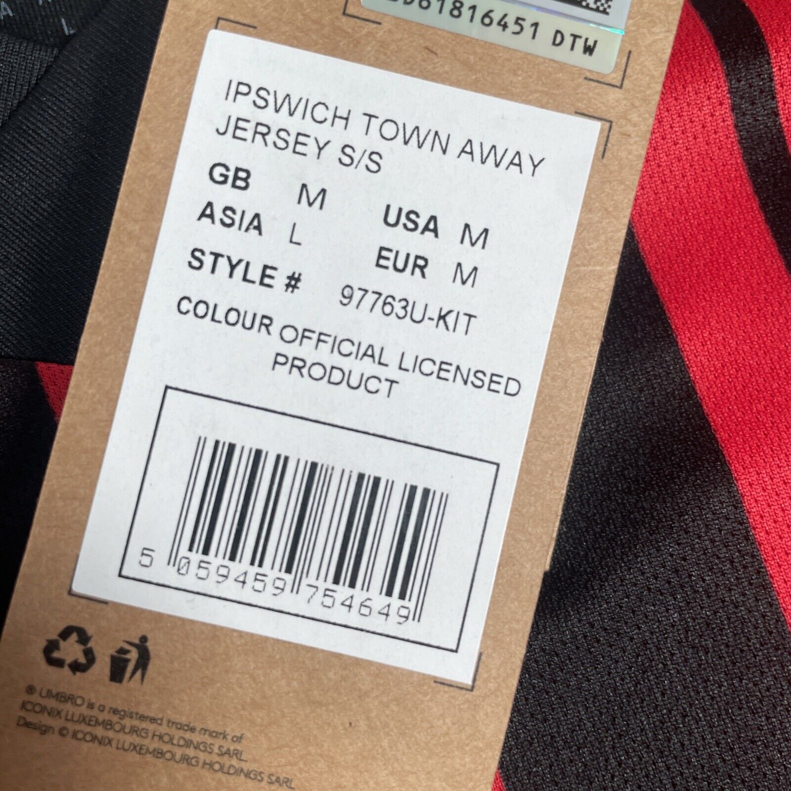 ipswich town 2022 2023 ed sheeran away football shirt bnwt medium4