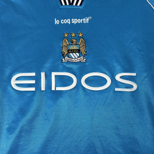 Manchester City 1999/2000/2001 Home Football Shirt Men’s XL - Football Shirt Kingdom