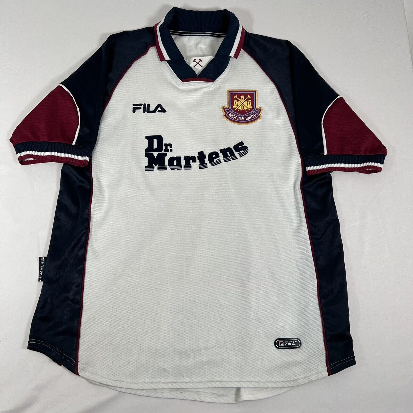 west ham united 1999 2000 2001 away football shirt men s xxl2