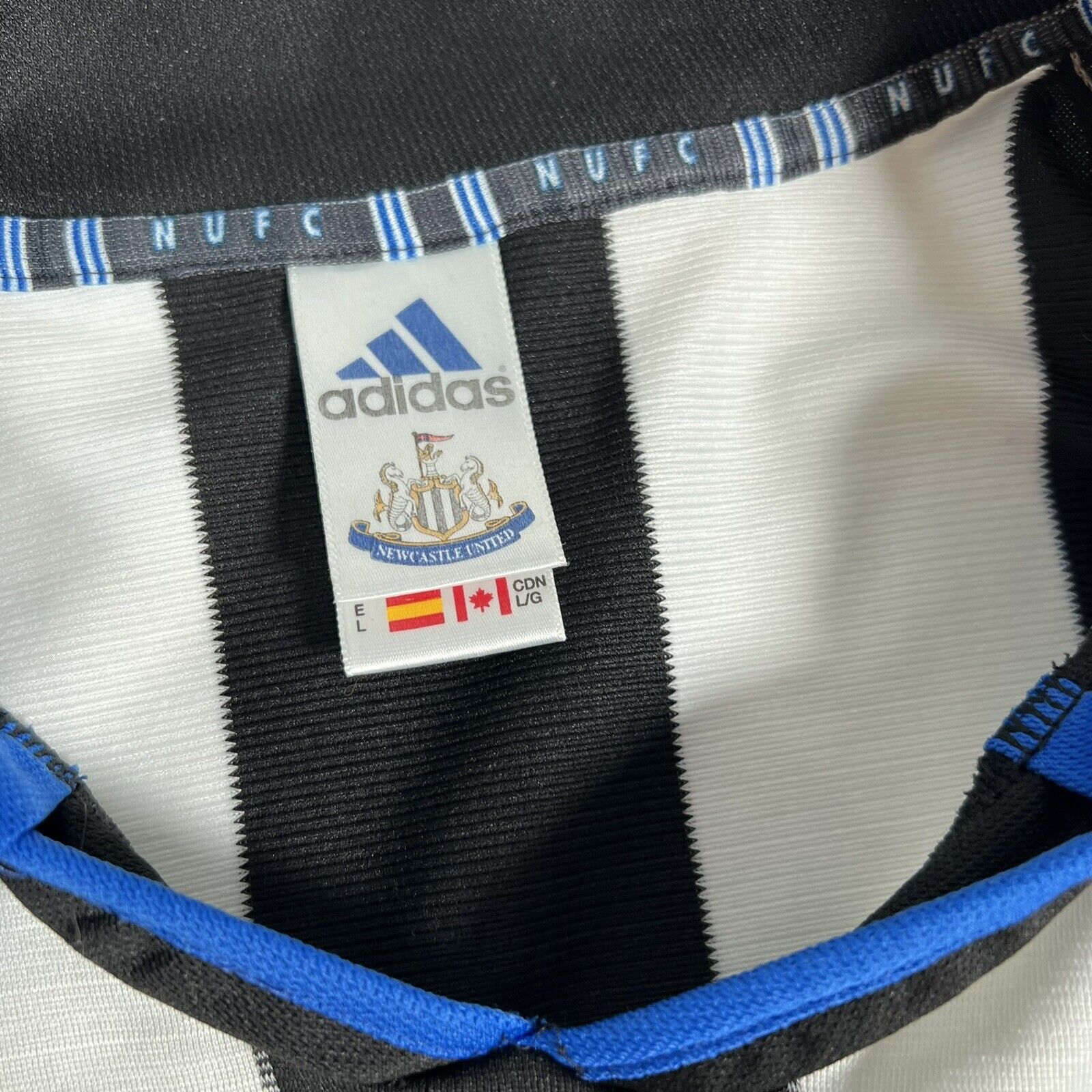 newcastle united 1999 2000 home football shirt large3