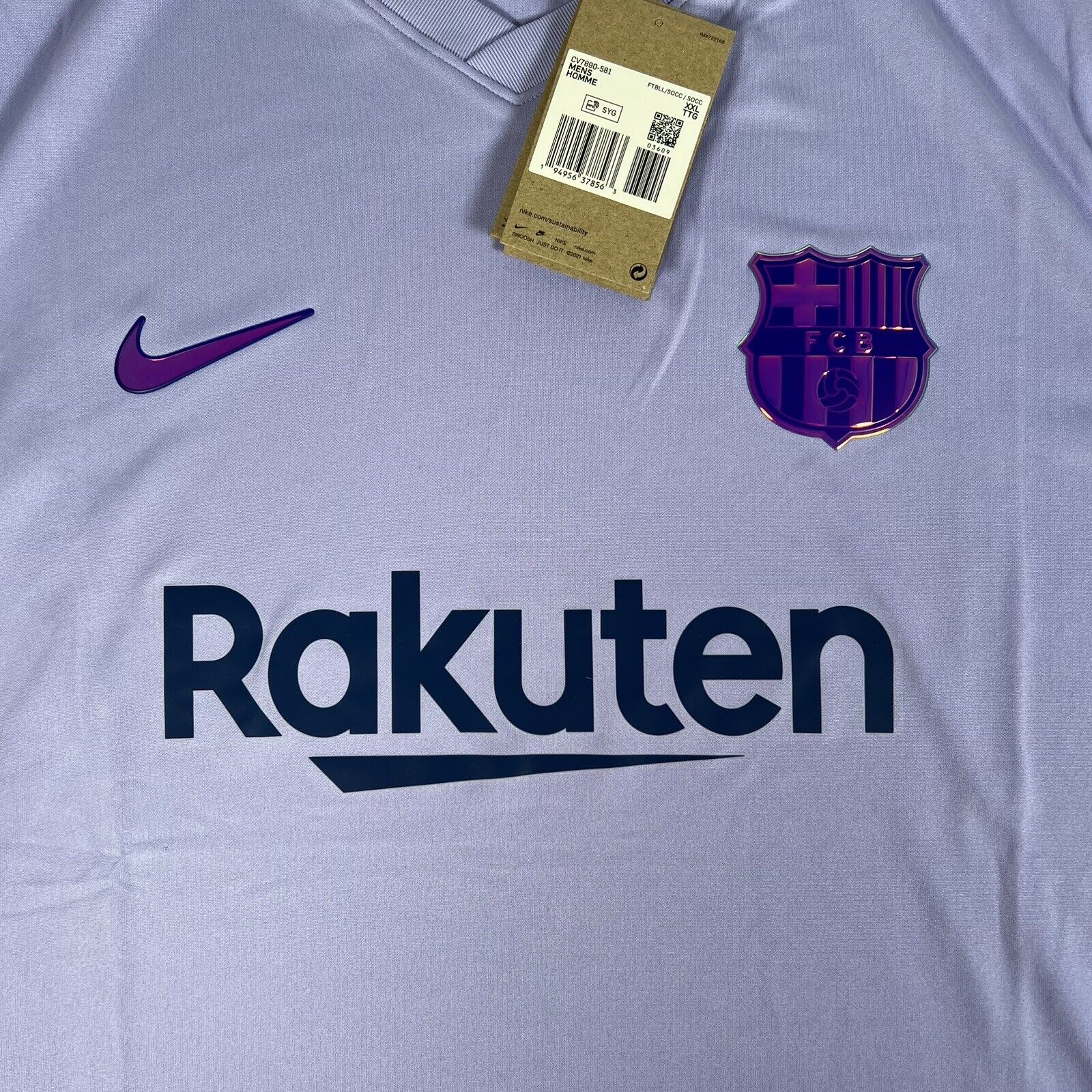 Barcelona 2021/2022 Away Football Shirt  BNWT XXL 2XL - Football Shirt Kingdom