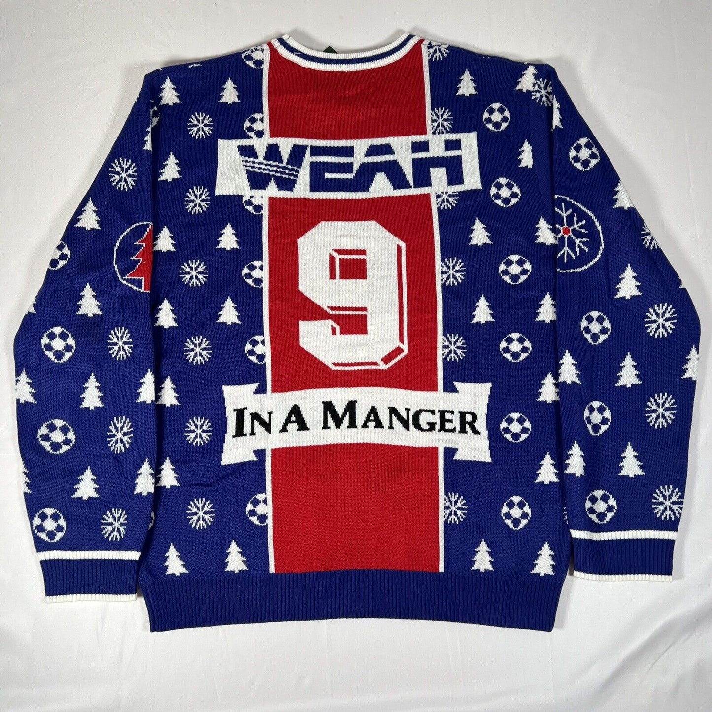 psg weah classic football shirts christmas xmas jumper sweatshirt medium bnwt5