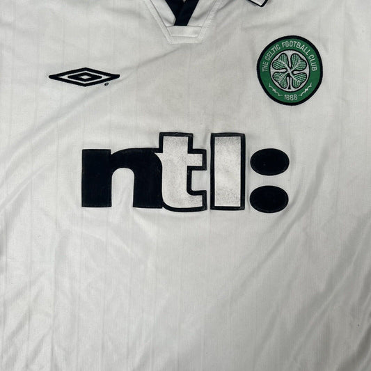 Celtic 2001/2002 Away Football Shirt Large - Football Shirt Kingdom