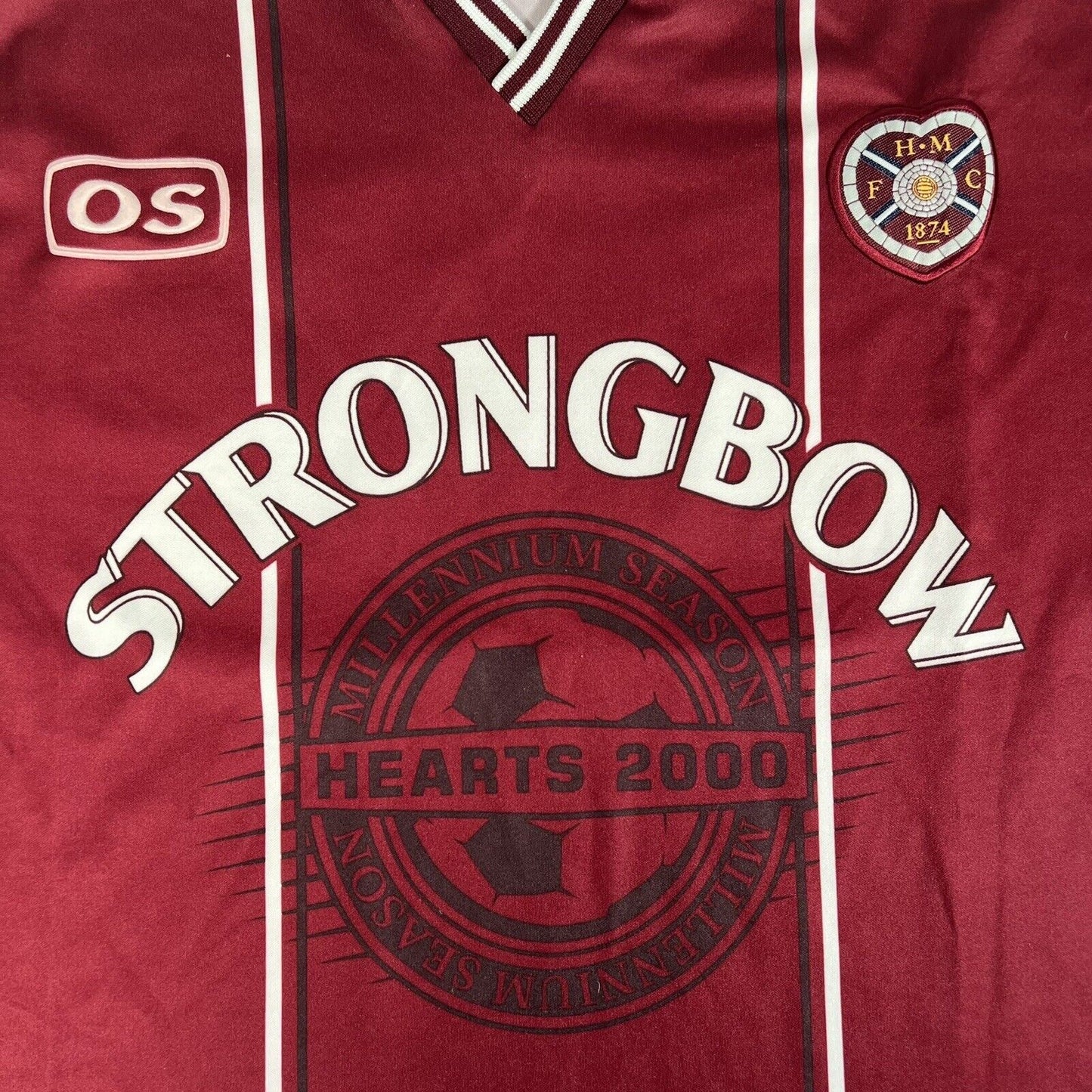 juanjo 20 hearts heart of midlothian 1999 2000 home football shirt large2