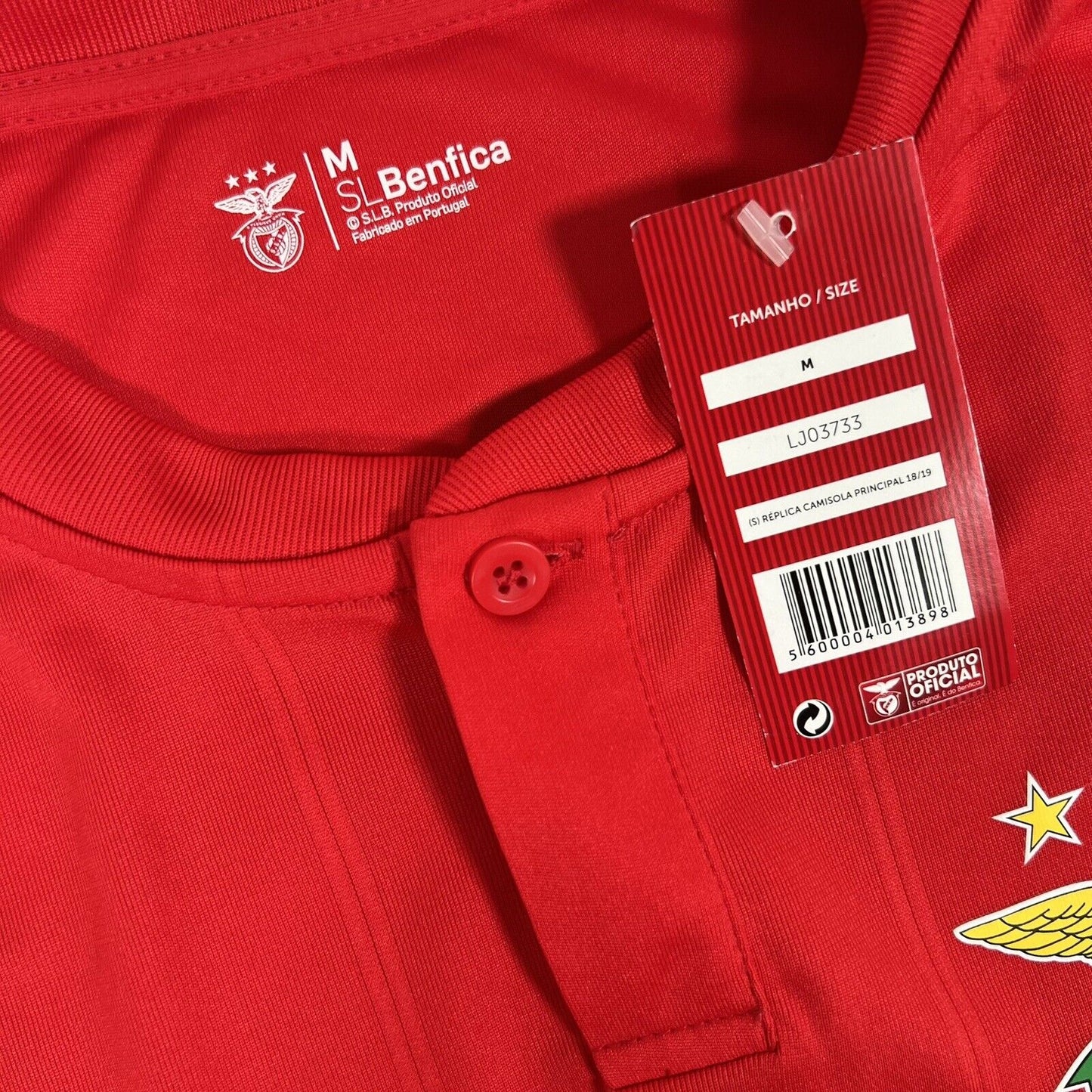 official bnwt benfica home football shirt men s medium2