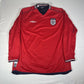 england 2002 2003 away football shirt long sleeve reversible xl2