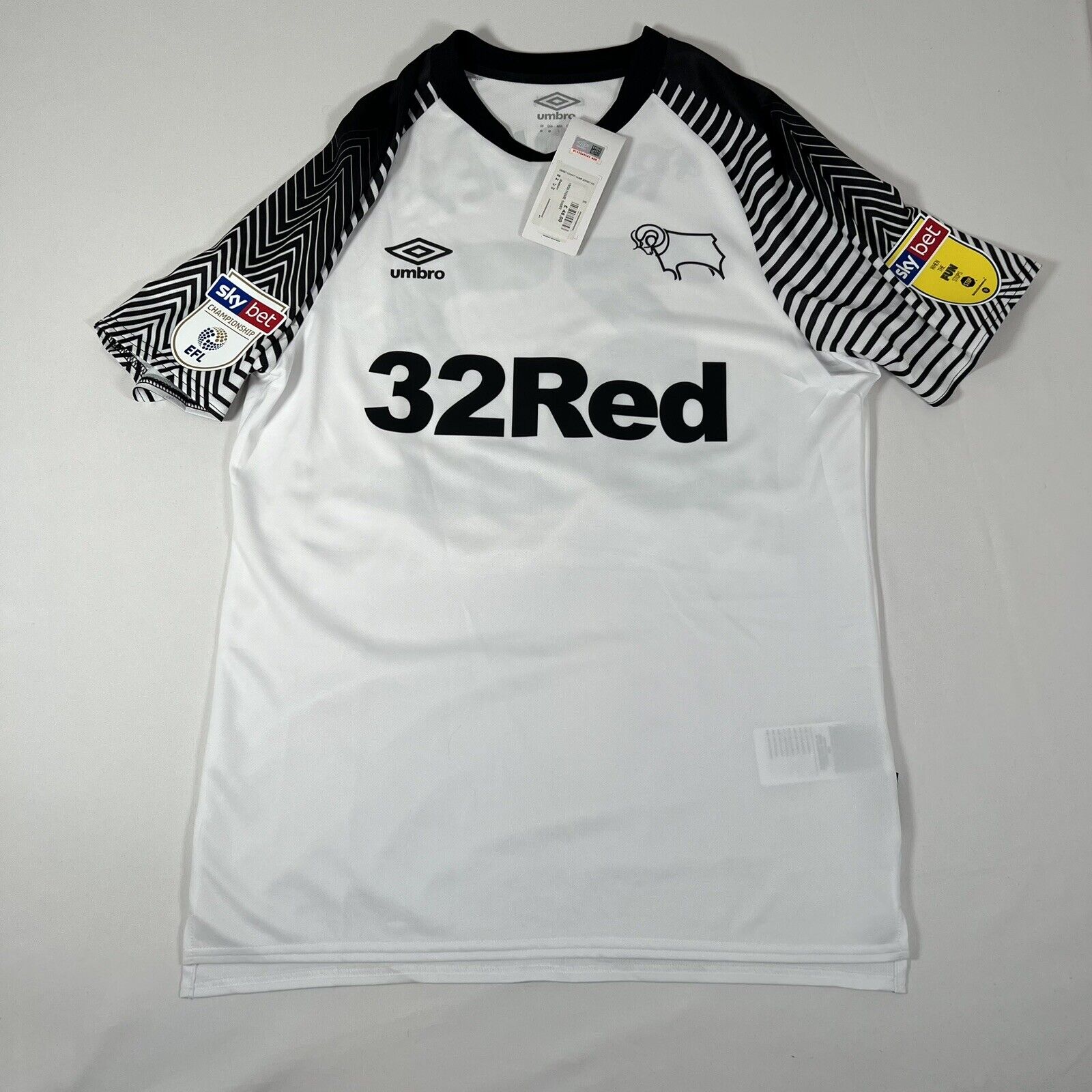 bnwt rooney 32 derby 2019 2020 home football shirt medium4