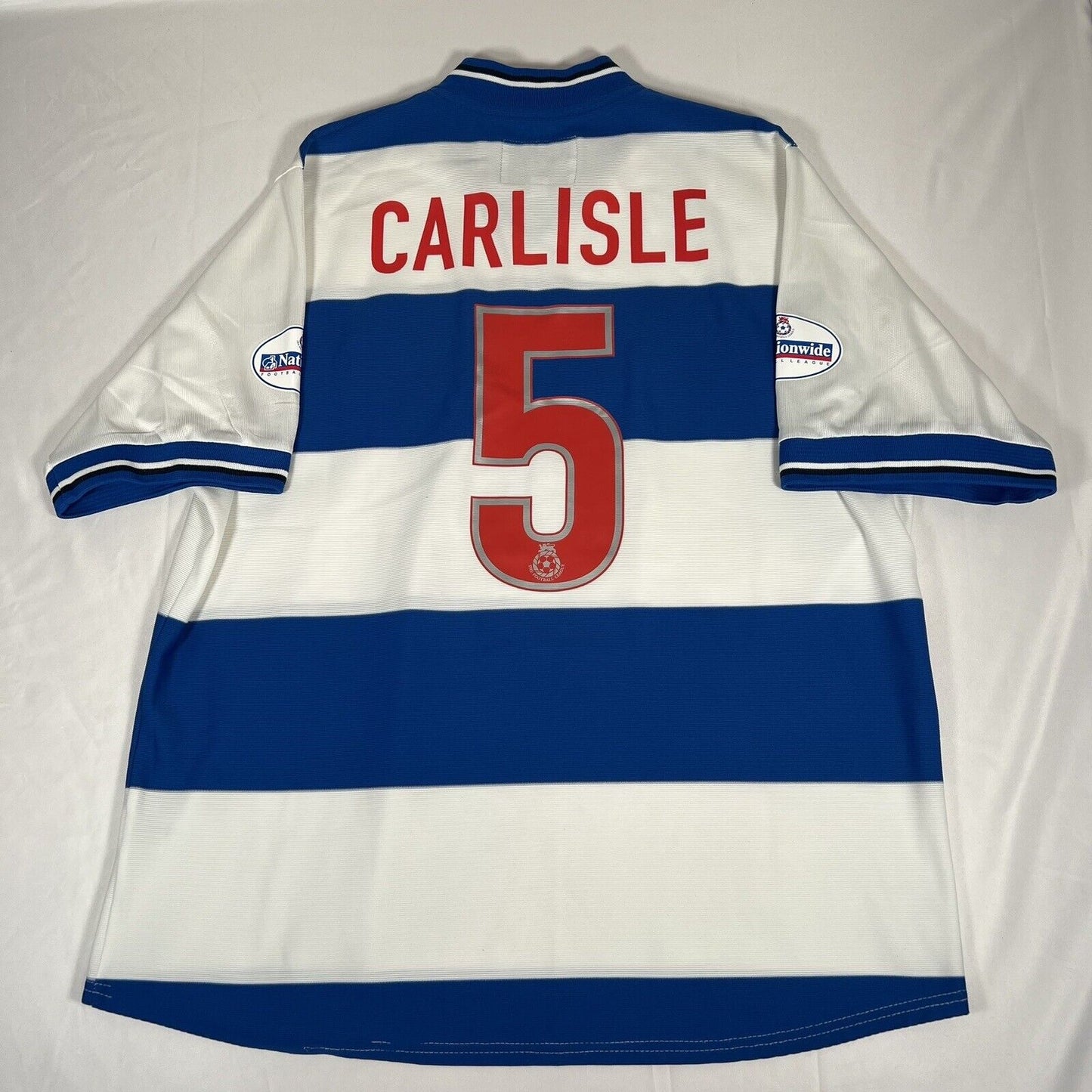 CARLISLE QPR Queens Park Rangers 2002/2003 Match Home Football Shirt XL