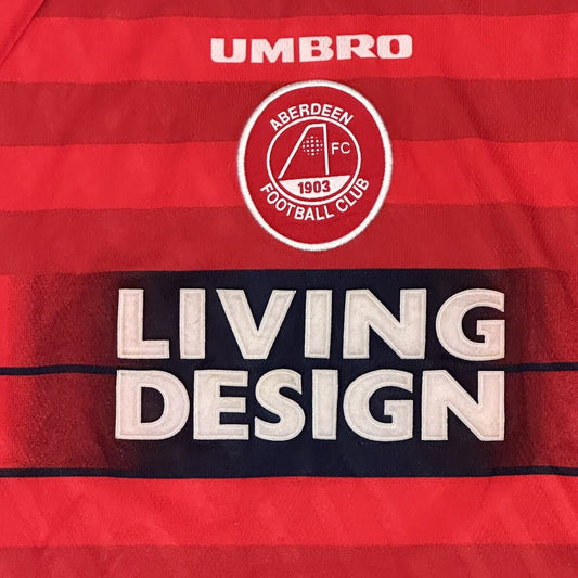 Aberdeen DODDS 8 1996/1997 Home Football Shirt Medium - Football Shirt Kingdom