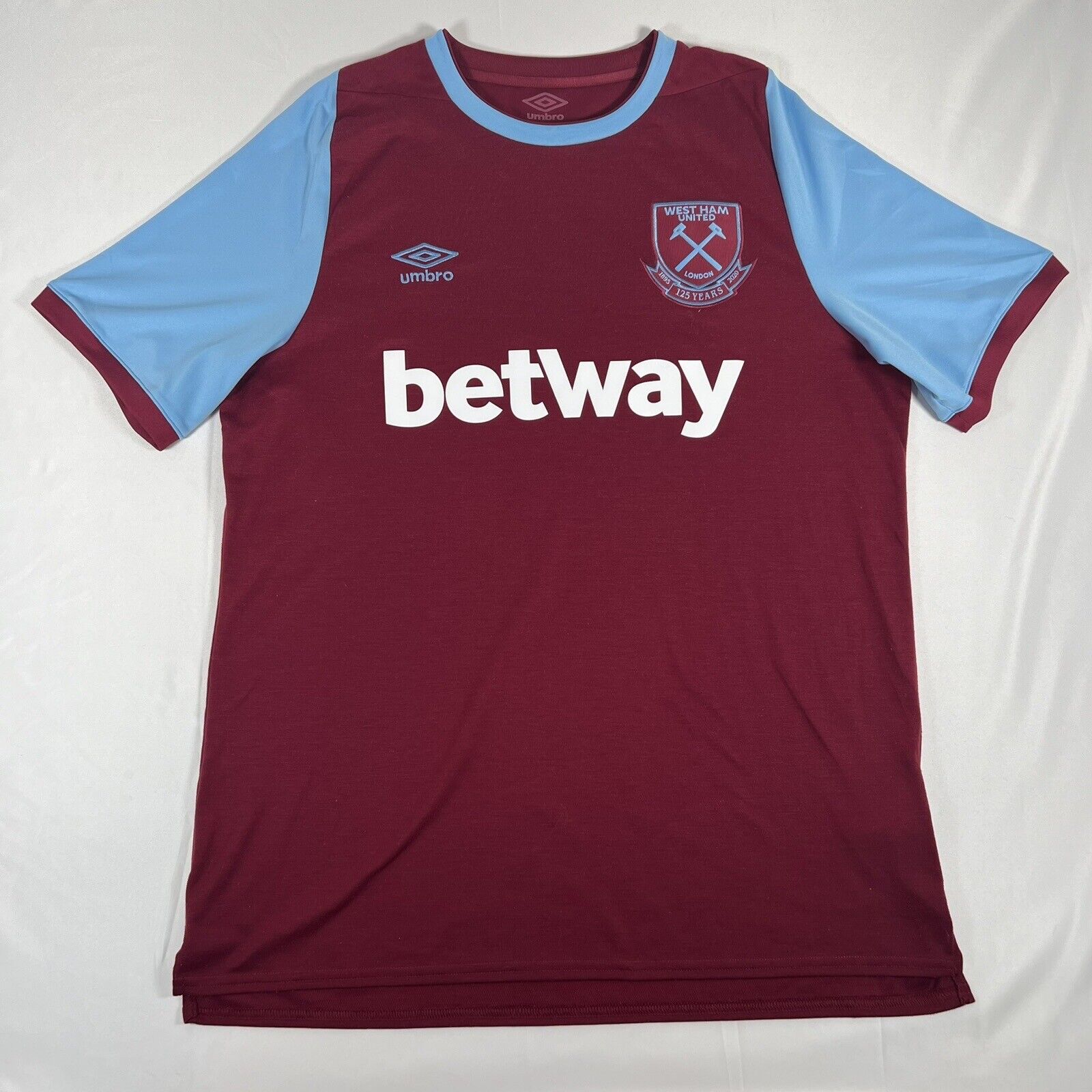 west ham united 2020 2021 home football shirt men s xl2